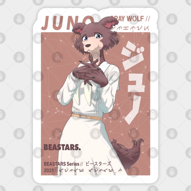 Juno Sticker by seanartzy